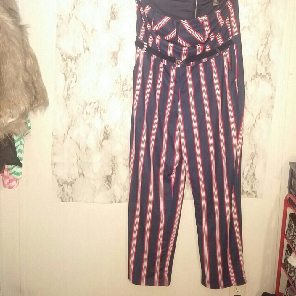 Ashley Stewart Strapless Jumpsuit